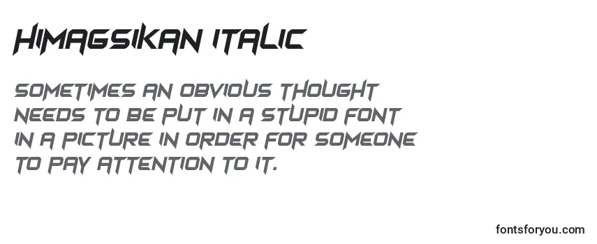 Himagsikan italic-fontti