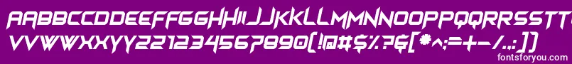 fuente himagsikan italic – Fuentes Blancas Sobre Fondo Morado