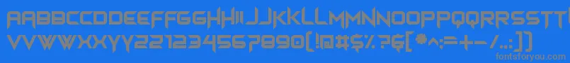 himagsikan Font – Gray Fonts on Blue Background