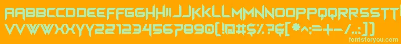 himagsikan Font – Green Fonts on Orange Background