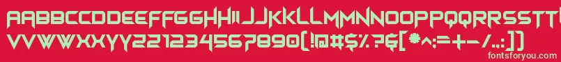 himagsikan Font – Green Fonts on Red Background