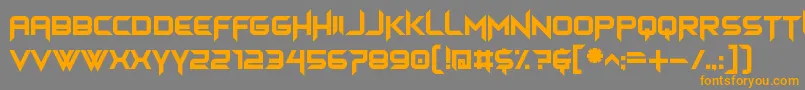 himagsikan Font – Orange Fonts on Gray Background