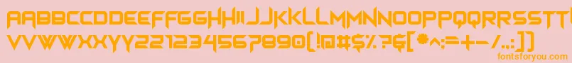 Шрифт himagsikan – оранжевые шрифты на розовом фоне