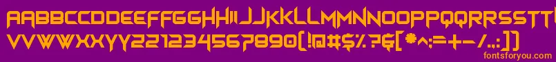 himagsikan Font – Orange Fonts on Purple Background