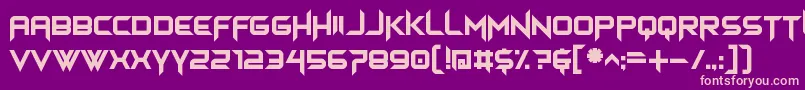himagsikan Font – Pink Fonts on Purple Background