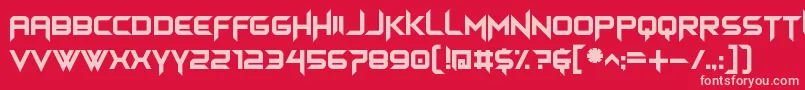 himagsikan Font – Pink Fonts on Red Background