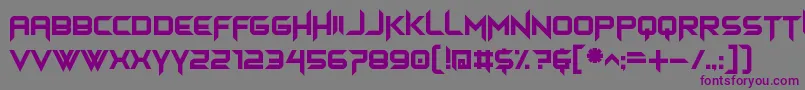 himagsikan Font – Purple Fonts on Gray Background