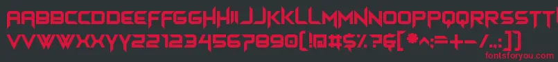 himagsikan Font – Red Fonts on Black Background