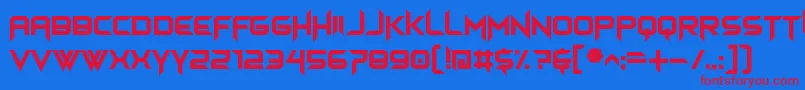 himagsikan Font – Red Fonts on Blue Background