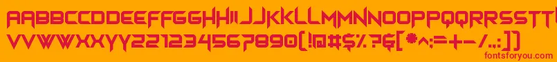himagsikan Font – Red Fonts on Orange Background