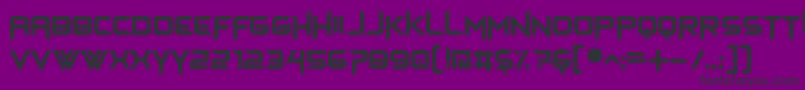 フォントhimagsikan – 紫の背景に黒い文字
