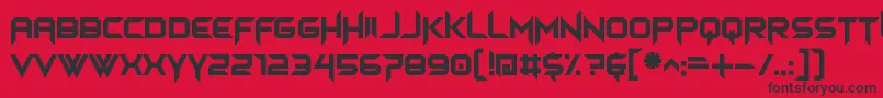 himagsikan Font – Black Fonts on Red Background