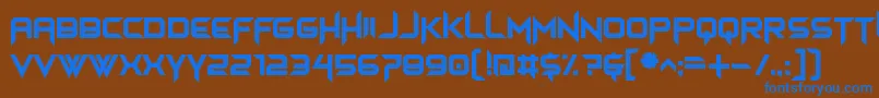 himagsikan Font – Blue Fonts on Brown Background