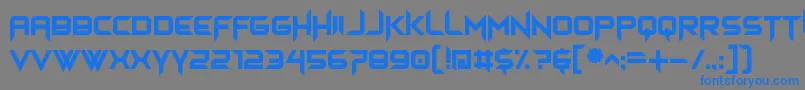 himagsikan Font – Blue Fonts on Gray Background