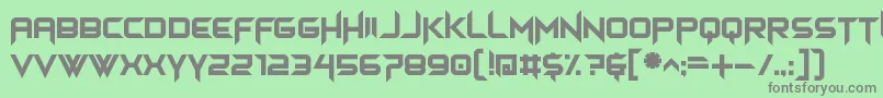himagsikan Font – Gray Fonts on Green Background
