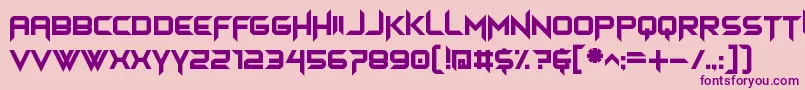 himagsikan Font – Purple Fonts on Pink Background