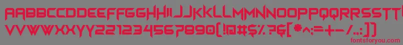 Шрифт himagsikan – красные шрифты на сером фоне