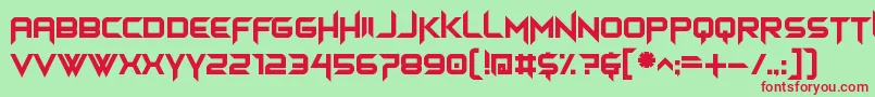 himagsikan Font – Red Fonts on Green Background
