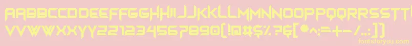 himagsikan Font – Yellow Fonts on Pink Background