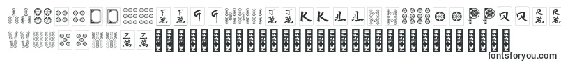 HiMahjong Regular-fontti – epäselvät fontit