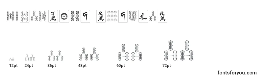 HiMahjong Regular Font Sizes