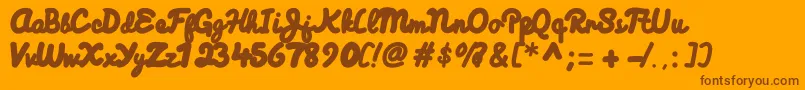 More about Himalaya Font Himalaya Font – Brown Fonts on Orange Background