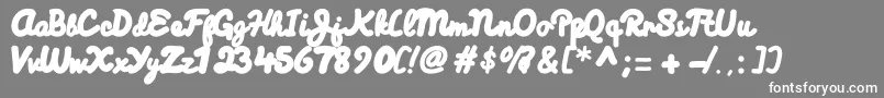 Himalaya Font – White Fonts on Gray Background