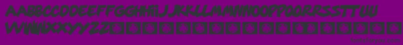 MarsMellow Font – Black Fonts on Purple Background
