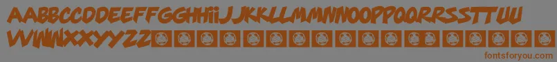 MarsMellow Font – Brown Fonts on Gray Background
