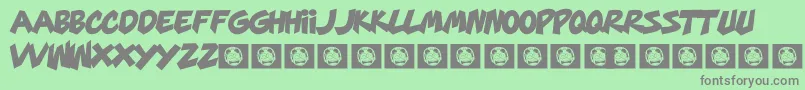 MarsMellow Font – Gray Fonts on Green Background