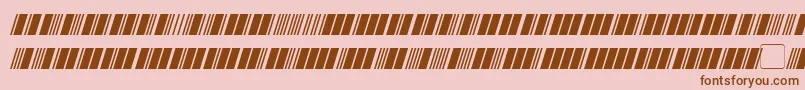 MorseTech Font – Brown Fonts on Pink Background