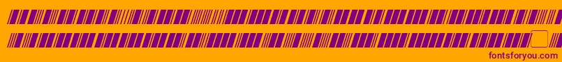 MorseTech Font – Purple Fonts on Orange Background