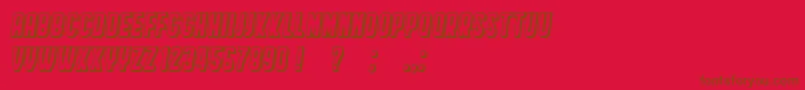 Подробнее о шрифте HindenburgCondensedShadow Italic Шрифт HindenburgCondensedShadow Italic – коричневые шрифты на красном фоне