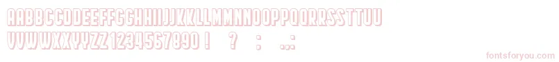 HindenburgCondensedShadow Font – Pink Fonts