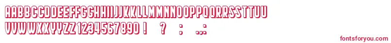 HindenburgCondensedShadow Font – Red Fonts