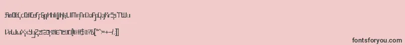 AwesomeJava Font – Black Fonts on Pink Background