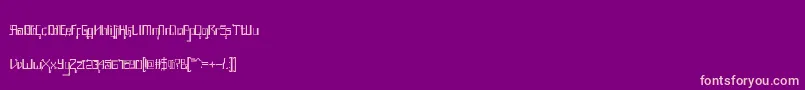 AwesomeJava Font – Pink Fonts on Purple Background
