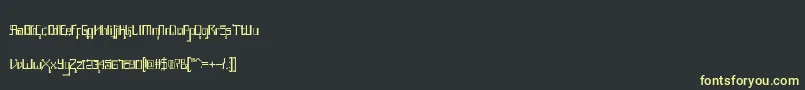 AwesomeJava Font – Yellow Fonts on Black Background
