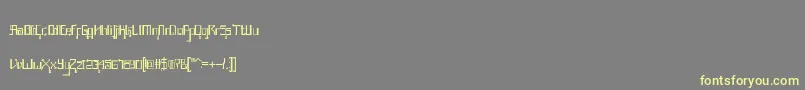 AwesomeJava Font – Yellow Fonts on Gray Background