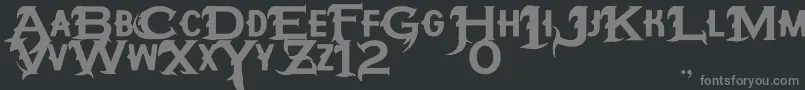 HipotesiS Font – Gray Fonts on Black Background