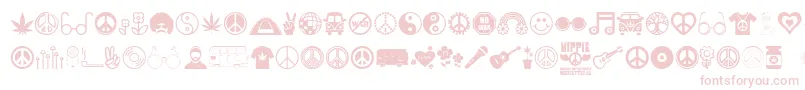 More about Hippie Font Hippie Font – Pink Fonts on White Background