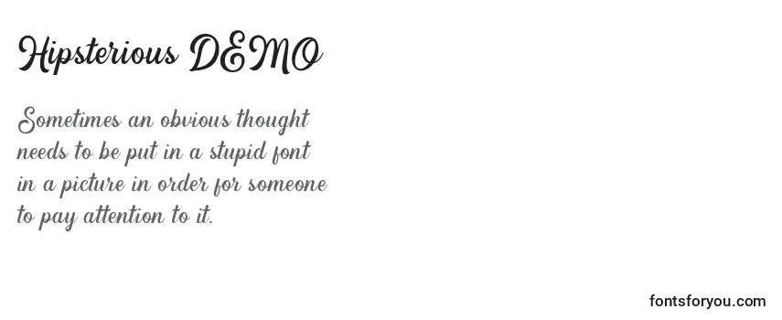 Hipsterious DEMO Font