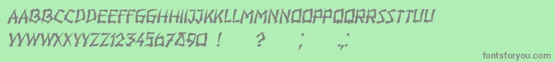 fuente Hiroshima Italic – Fuentes Grises Sobre Fondo Verde