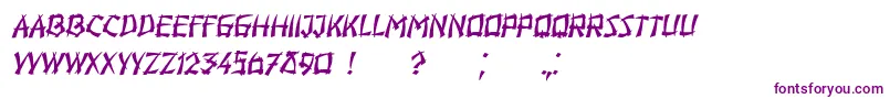 Hiroshima Italic-fontti – violetit fontit
