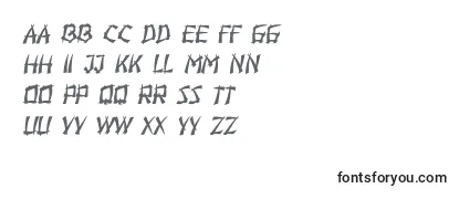フォントHiroshima Italic