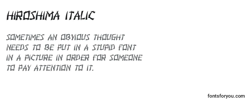 Police Hiroshima Italic