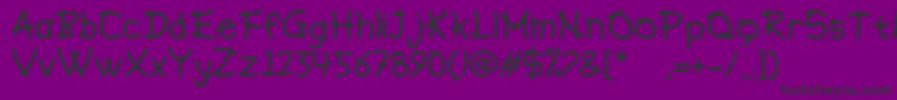 Hiroshio Font – Black Fonts on Purple Background