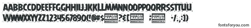 Hispania Manero-Schriftart – Gruselige Schriften
