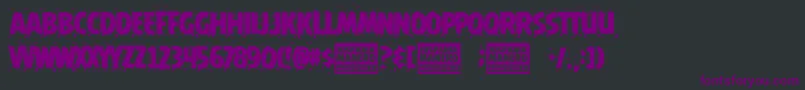 Hispania Manero Font – Purple Fonts on Black Background