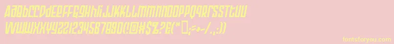 fuente ArmorPiercing2.0BbItalic – Fuentes Amarillas Sobre Fondo Rosa